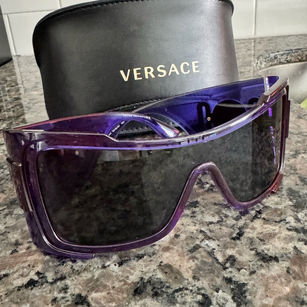 Versace Maxi Medusa Purple Shield Sunglasses - VE4451 *box included PRICE FIRM